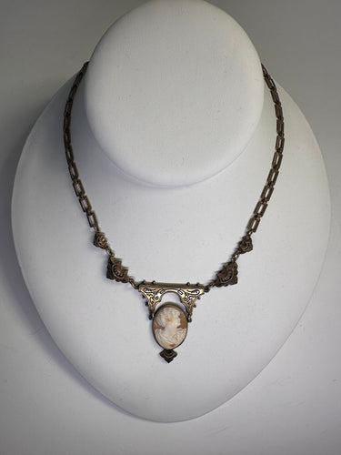 Victorian Drop Cameo Necklace Jewelry Bloomers and Frocks
